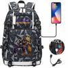 Game Moon Sun Print Backpack for Teens Students Boys Girls Casual Large Capacity Travel Daypack