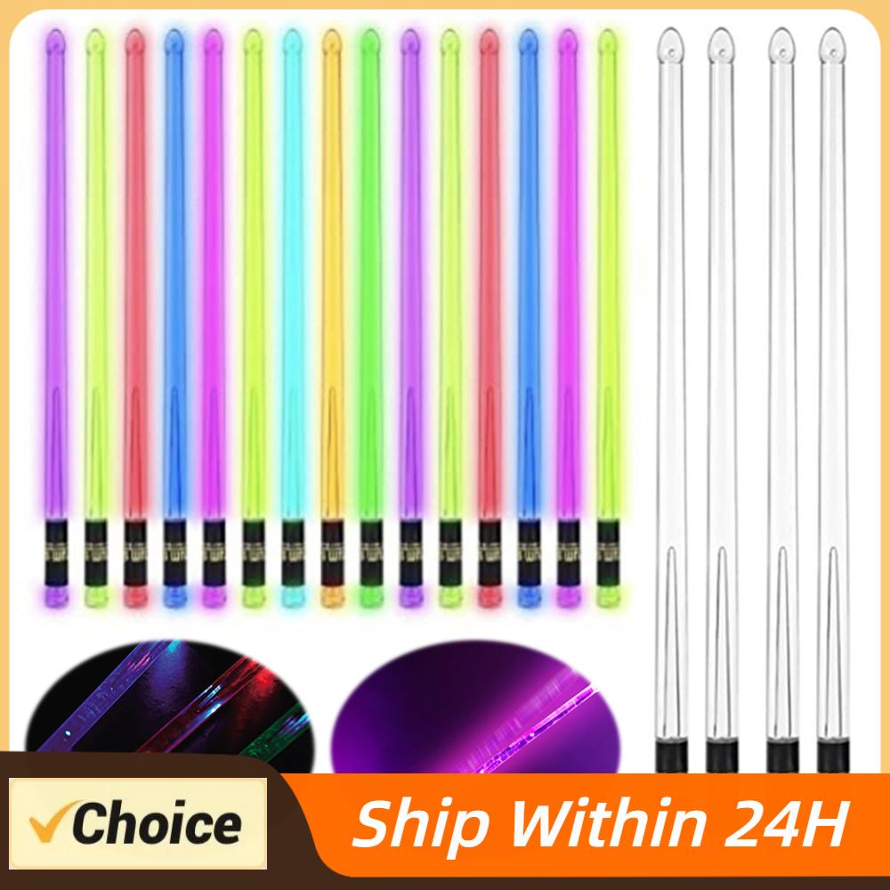 LED Light Up Drumsticks 15 Color Changing Glow In The Dark Drumsticks LED Light Up Drum Sticks Professional Cool Drumsticks