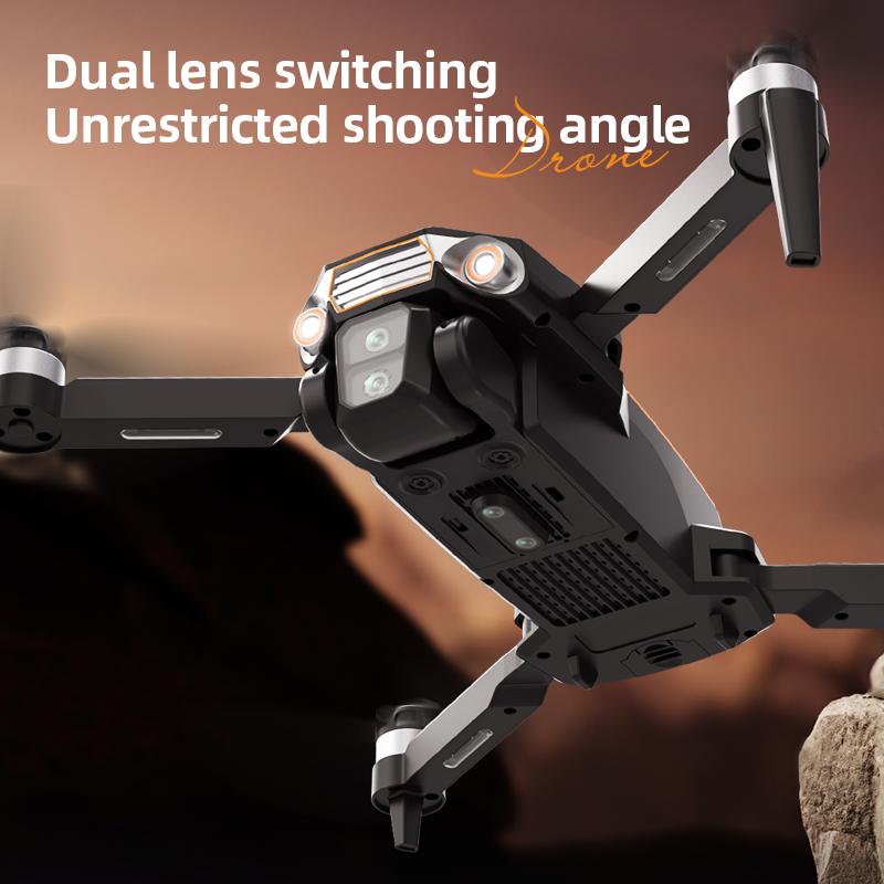 2025 New LF669 RC Drones Wide-angle 8K HD Professinal Duals Camera 4.5-inch Screen Remote Control 360° Obstacle Avoidance Quadcopter Toys