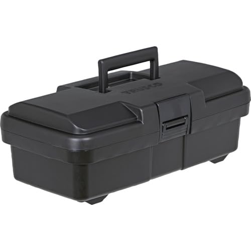 TRUSCO Super Tool Box, Resin Tool Box, Black, 385 x 202 x 140 mm (TJB-385)