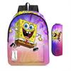 Spongebob Squarepants Children'S School Bag Male And Female Students Backpack Kindergarten Cute Cartoon Backpack Pencil Bag