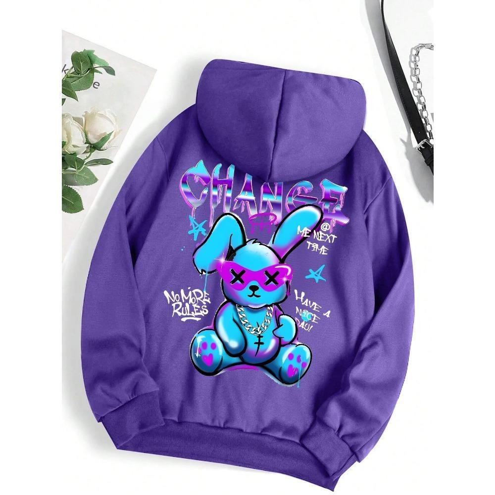 

Autumn Fashion Men Women s Hoodies Cartoon Rabbit Labubu Monster Print Pullover Top Casual Sweatshirt Kids Hoodies Clothing 100