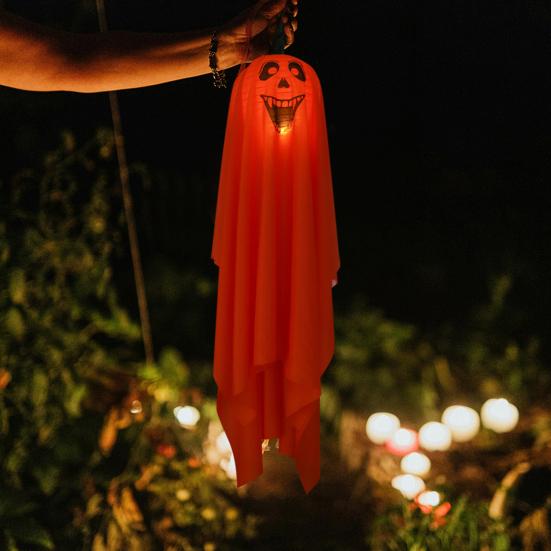 Yousheng LED Halloween Hanging Ghost Decoration Horror Light-up Flying Cloth Ghost for Outdoor Porch Tree Patio Yard Front Door Decor