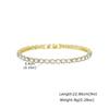 Vnox Tennis Bracelets for Women, 4mm Width Cubic Zircon Gold Silver Color Link Chain, Sparkly Luxury Stacking Party Jewelry Gift