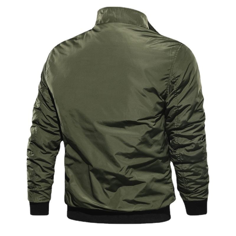 Men's Cotton Jacket European and American Jacket Simple and Fashionable Men's Cotton Clothes