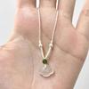 New Chinese Style Xiangyun Imitation Chalcedony Lock Necklace Simple Ruyi Safety Lock Woven Rope Niche Sweater Chain Clothes Accessories