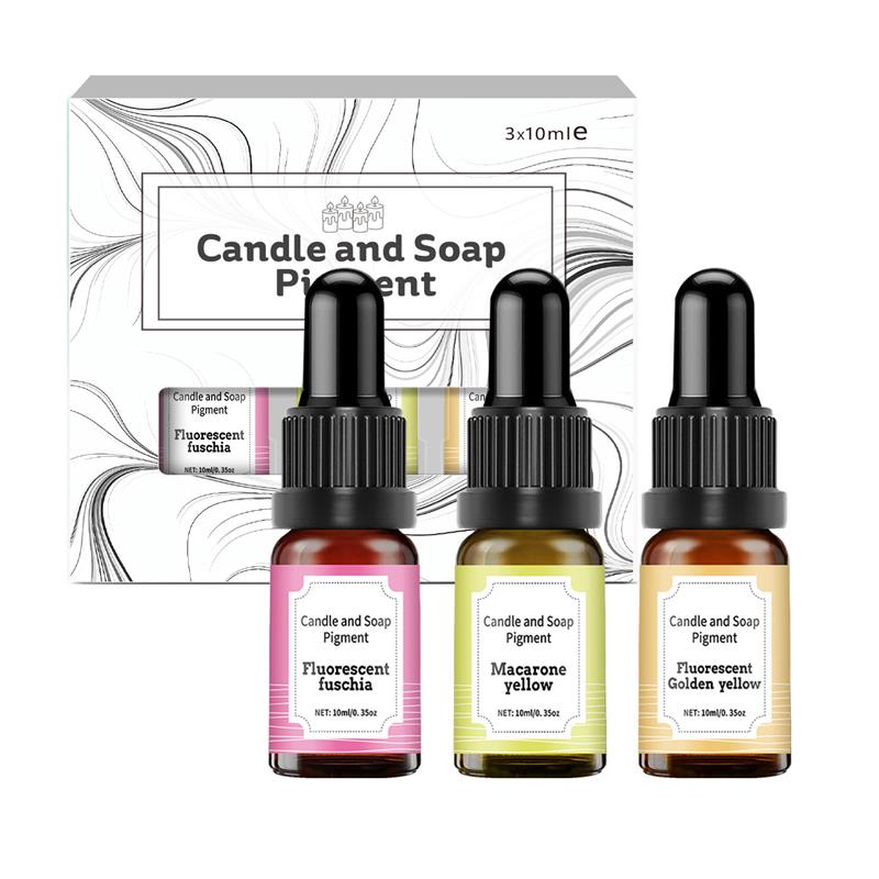 10Ml Essential Oil Bottle Candle Colorant 3-Color Combination Set Candle Dyes For DIY Handmade Candle Making