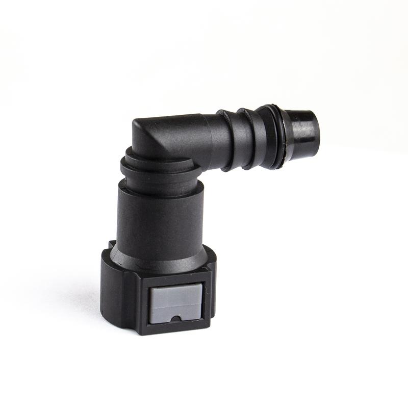 9.89 ID 6 Curved Fuel Line Quick Connector Auto Parts Pipe Fittings Fuel Filter Fitting Fuel Quick Connector