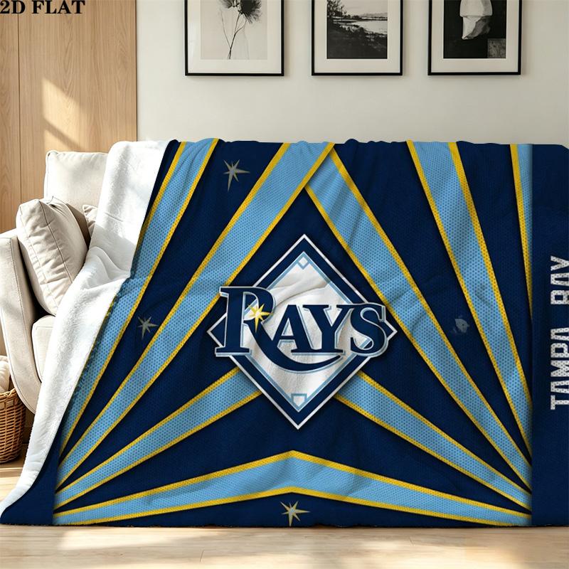 Tampa Bay Devil Rays Print Flannel Blanket High Quality Warm Comfortable Cover for All Seasons Perfect for Gifts Home Decor