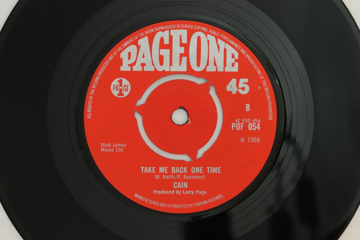 

7inch Record CAIN - Her Emotion POF054 Page One 1968 UK Rock Used