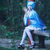 [Milky Time] Touhou Cirno Cosplay Costume with Wig, Anime Costume, Halloween, Touhou Project