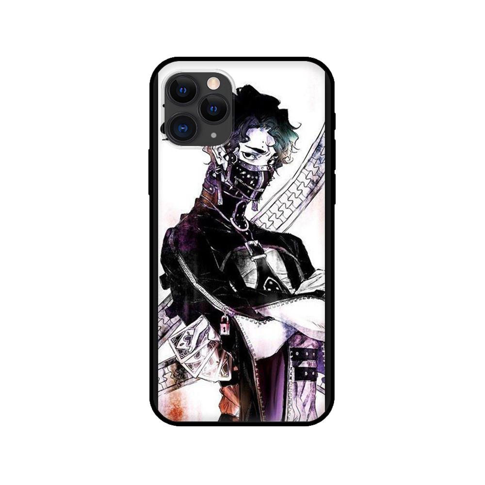 Husa neagra din tpu pentru iphone 5 5s se 2020 6 6s 7 8 plus x 10 XR XS 11 12 mini pro MAX husa spate Sakusa Kiyoomi Haikyuu