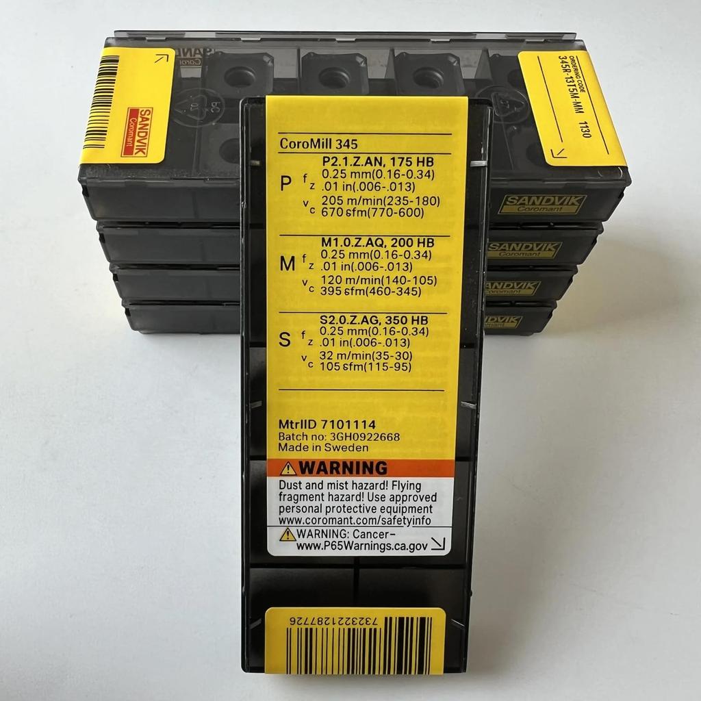 Original Sandvik / 345R-13T5M-MM 1130 /  CNC lathe carbide blade 10 Pcs
