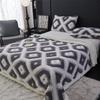 Double Layer Lamb Wool Blankets Thick Soft and Warm Geometric Jacquard Tafu Velvet Quilt Office Nap Sofa Multi-functional Blanket