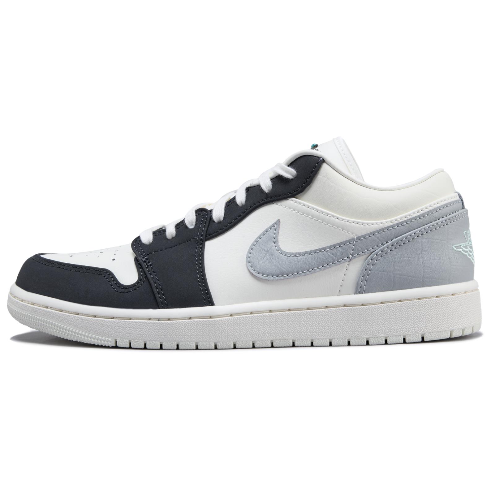 

Air Jordan 1 Low Чоловічі Sail Light Smoke Grey Mint Foam Off Noir IO2242-101 EU 47.5