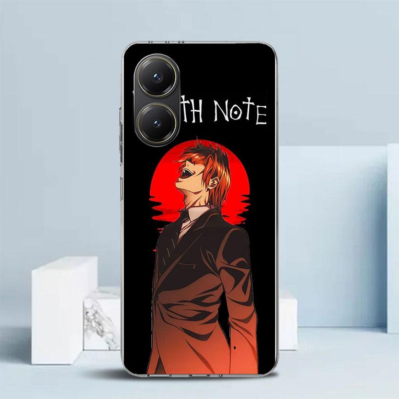 N-Note D-Death Yagami Light Phone Case For Xiaomi Poco F7 Ultra X5 X6 X7 Pro M7 Redmi 15C 15 13C 13 12C 12 10C 10 10A 9 9C 9A 9T