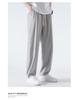 Men's Ice Silk Wide Leg Summer Pants - Loose, Draping, Micro Flare with Stretch for Casual Wear