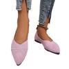 Fashion New Women Flat Shoes Pointed Toe Solid Color Knitted Slip on Ladies Shoe Casual Breathable Ballet Women Flat Shoes Loafers Women