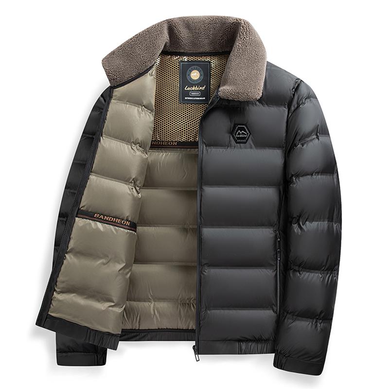 Big Collar Winter Parkas Men Thicken Casual Outwear Slim Fit Outwear Waterproof Warm Stand Collar Outwear Coat
