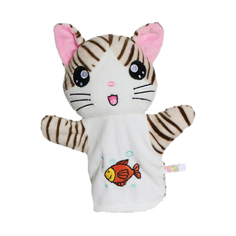 25cm Păpușă de Mână Drăguță Jucării de Pluș cu Animale Păpuși de Mână Educative pentru Bebeluși Păpușă Desen Animat pentru Joc de Rol Spunere Povești Jucărie pentru Copii