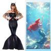 Heißes Filmthema Meerjungfrauen-Prinzessinnenkostüm Langes Kleid für Bühnenauftritt und Rollenspiel