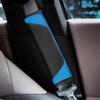2pcs Carbon Fiber Leather Car Seat Belt Cover Strap Pad Shoulder Comfort Cushion