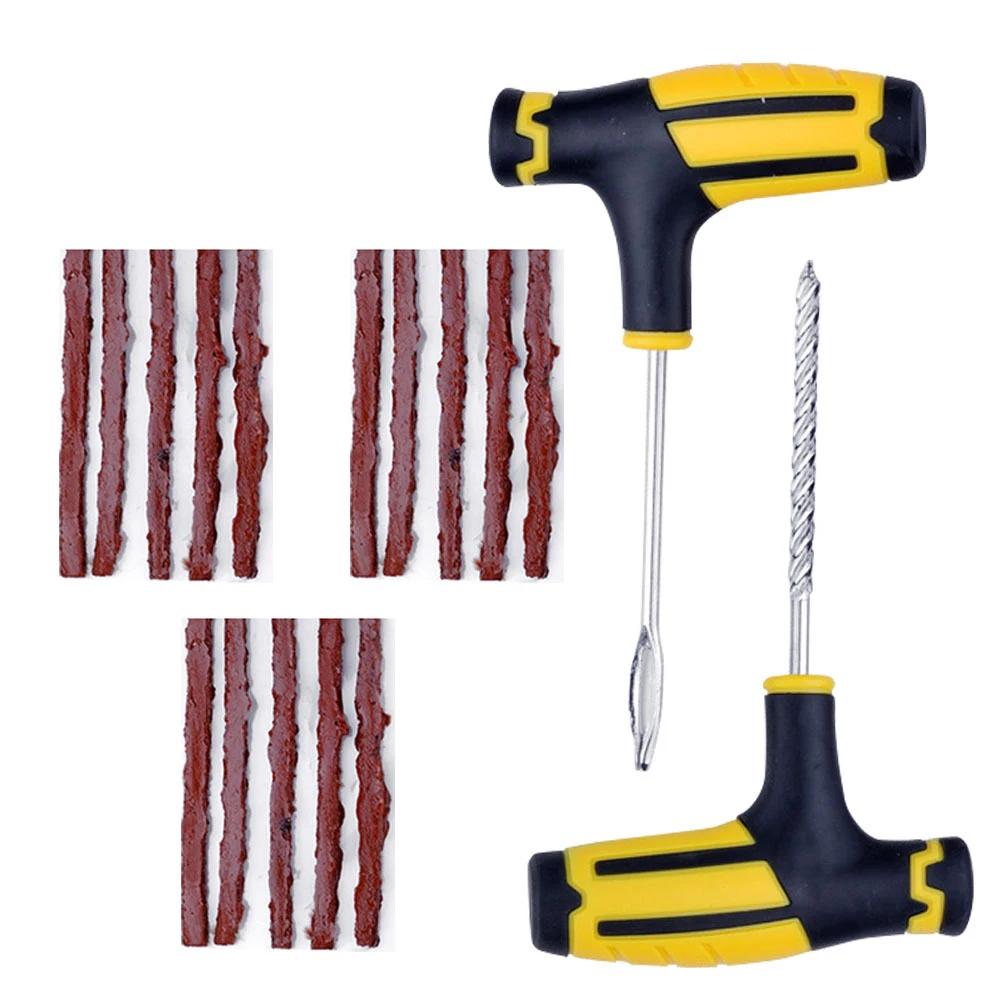 1 Set SMTB Road Bicycle Tire Repair Tools Bike Tubeless Tire Rubber Bacon Strip And Insertion Tool Urgent Glue Free Repair