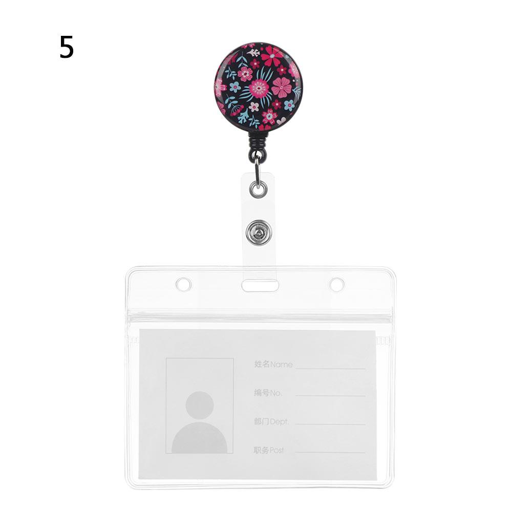New Nurse Doctor Retractable Badge Reel with Horizontal Style Aluminum ID Business Card Work Card Badge Holder Office Supplies