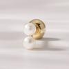 JEWNEL 14K Minimal Two-Pearl Piercing Earrings