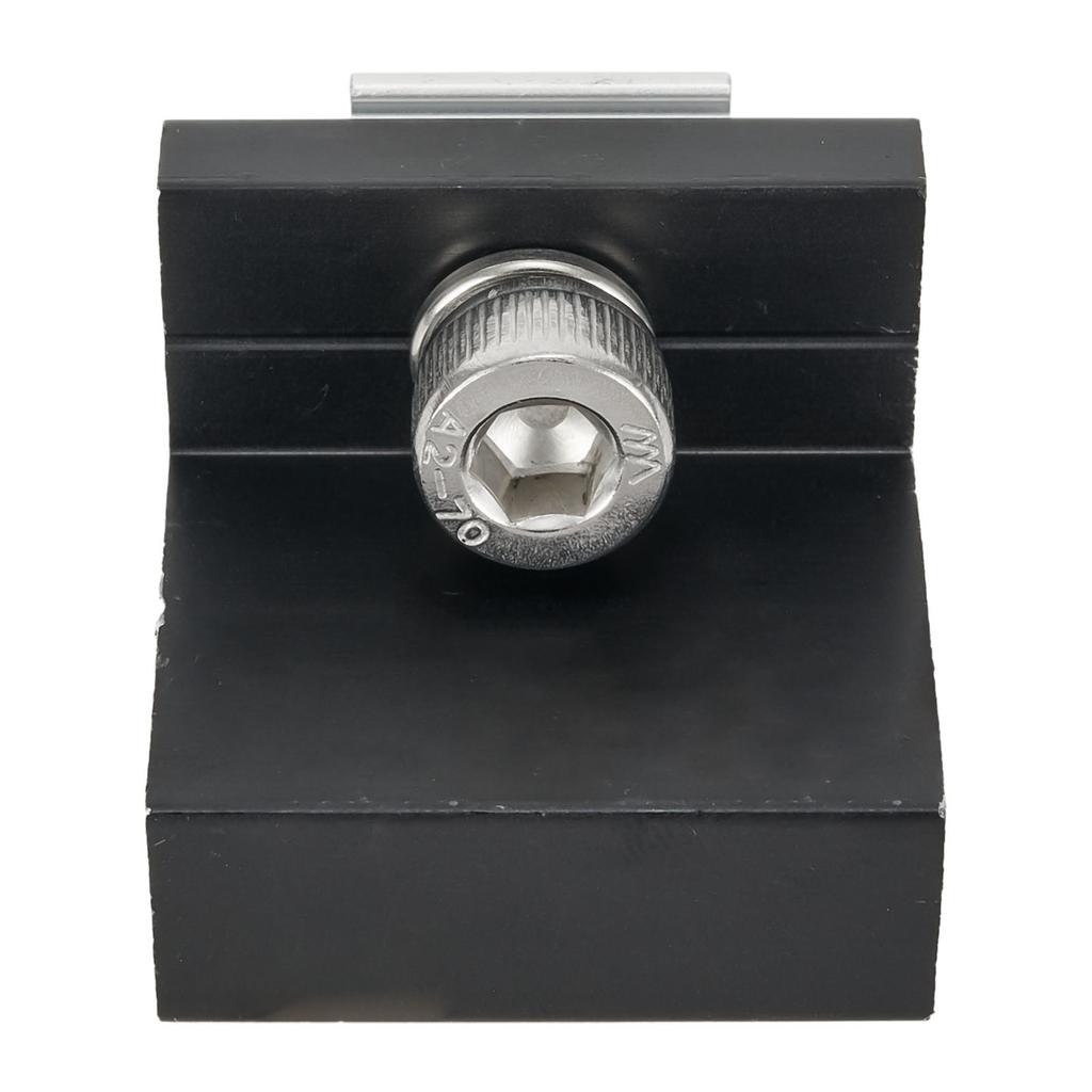 1Pc End Clamp/Medium Clamp Solar Panel Bracket Fixing PV End Clamp Aluminum Alloy AL6005-T5 NimM8*25 Stainless Steel Screws SUS3