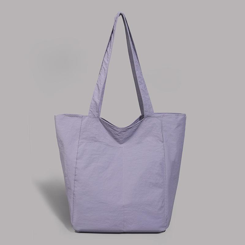 Japanese waterproof nylon casual shoulder cloth bag women's niche design sense canvas large-capacity commuter bag