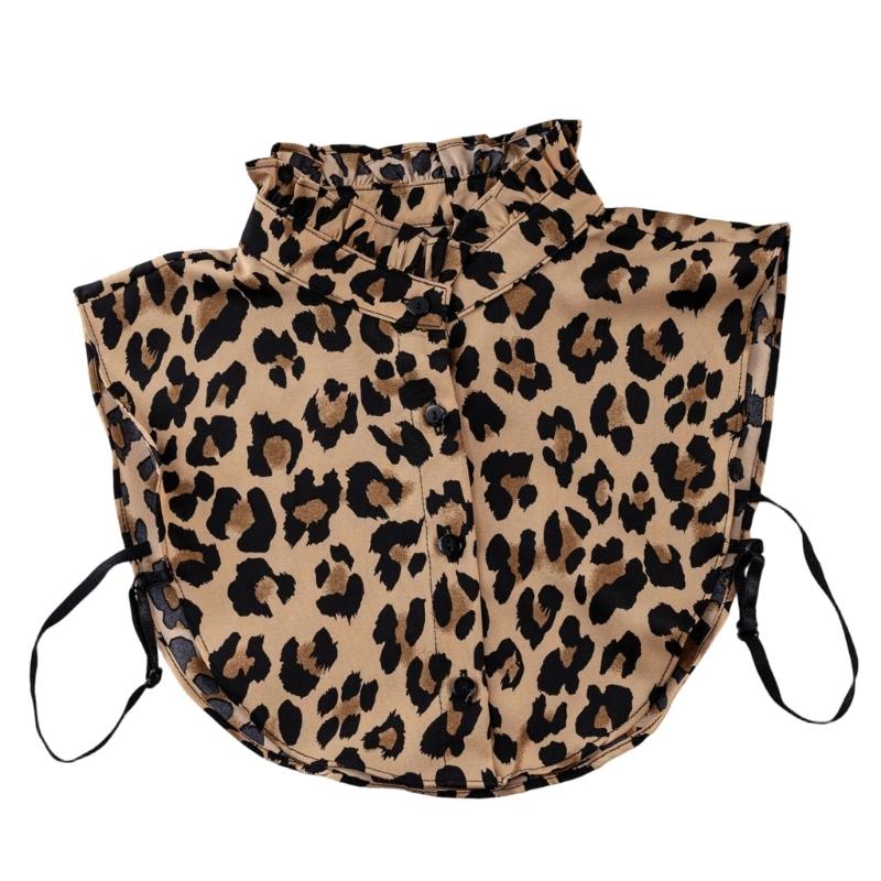 Checkered Pattern Detachable Collar Soft Polyester Fabric Decorative Lapel Collar For All Day Wear Women Accessories