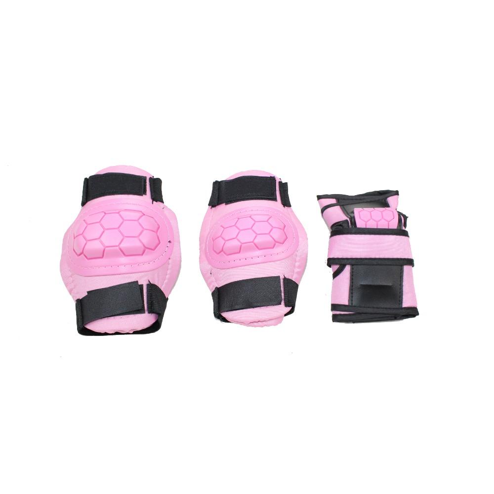 

Летняя дышащая защита от падений, детский велосипед, скейтборд, беговел, роликовые коньки, защитное снаряжение, детский комплект защитного снаряжения S size (20-40kg) розовый