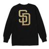 [Fanatics] Long-sleeved T-shirt MLB_STANDARD GOLD PRINTLOGO TEE BLACK (BLK_SD)