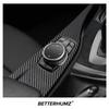 Carbon Fiber PVC Center Console Multimedia Knob Panel Trim Cover For BMW F30 F31 F32 F33 F34 F35 F36 Car Interior Accessories