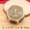 Popular brass rotating handle piece, six-sided rotating combination for attracting wealth and treasures, multi-sided rotating st