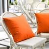 Solid Color Outdoor Waterproof Cushion Cover Candy-colored Simple Rainproof Stain-resistant Throw Pillow Covers for Patio Sofa