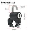 Universal Helmet Locks for Motorcycles, Scooters and ATVs, Anti-theft Safety Locks, Equipped with Keys and Handle Locks.