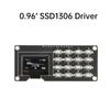 0,96/1,3-Zoll OLED-Display IIC Weiß SH1106 SSD1306 SSD1315 mit 4x4-Tastatur 16P-Tasten-Display-Modul