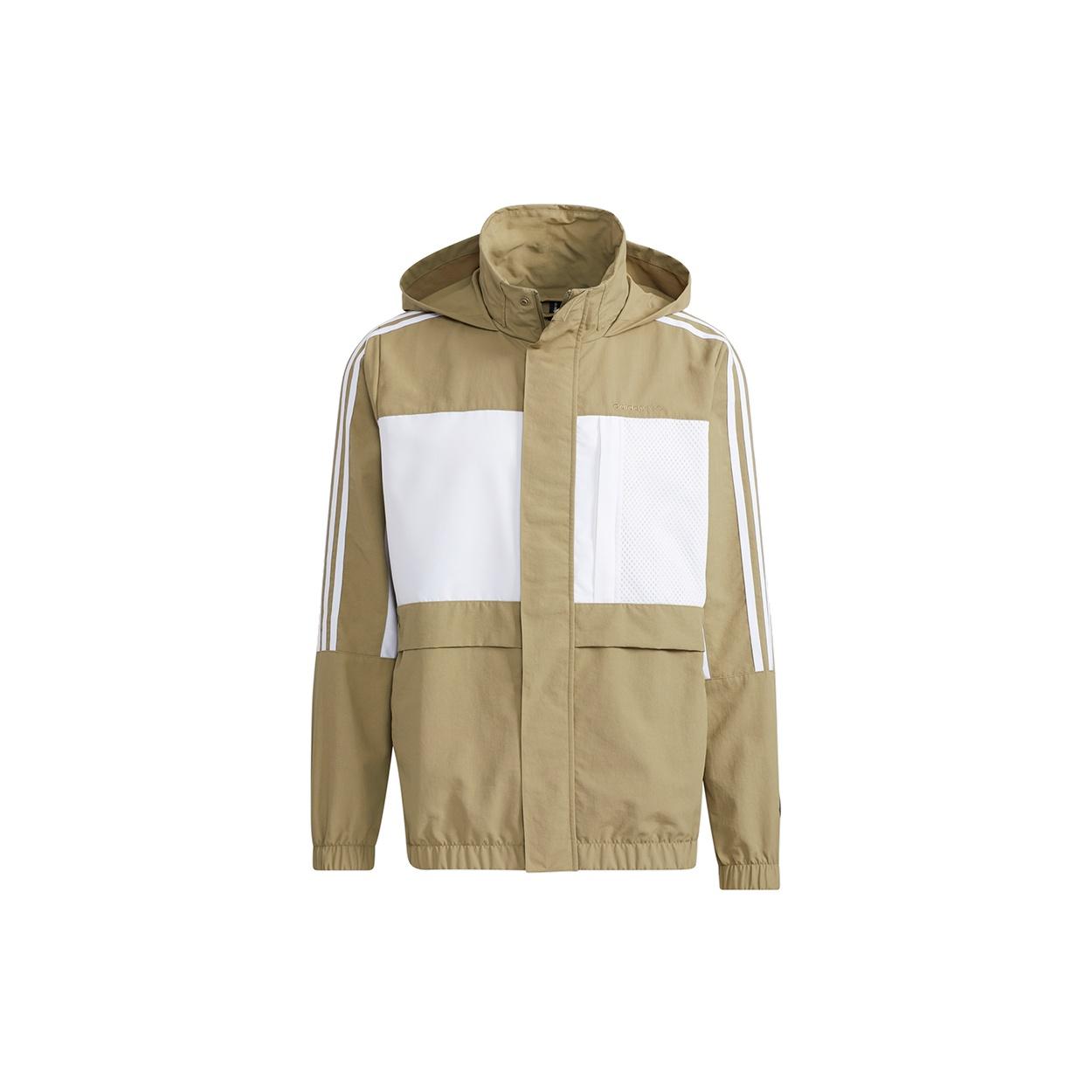 Men s adidas neo Sw Pck Hd Wb Casual Sports Detachable Jacket Olive H55263 S