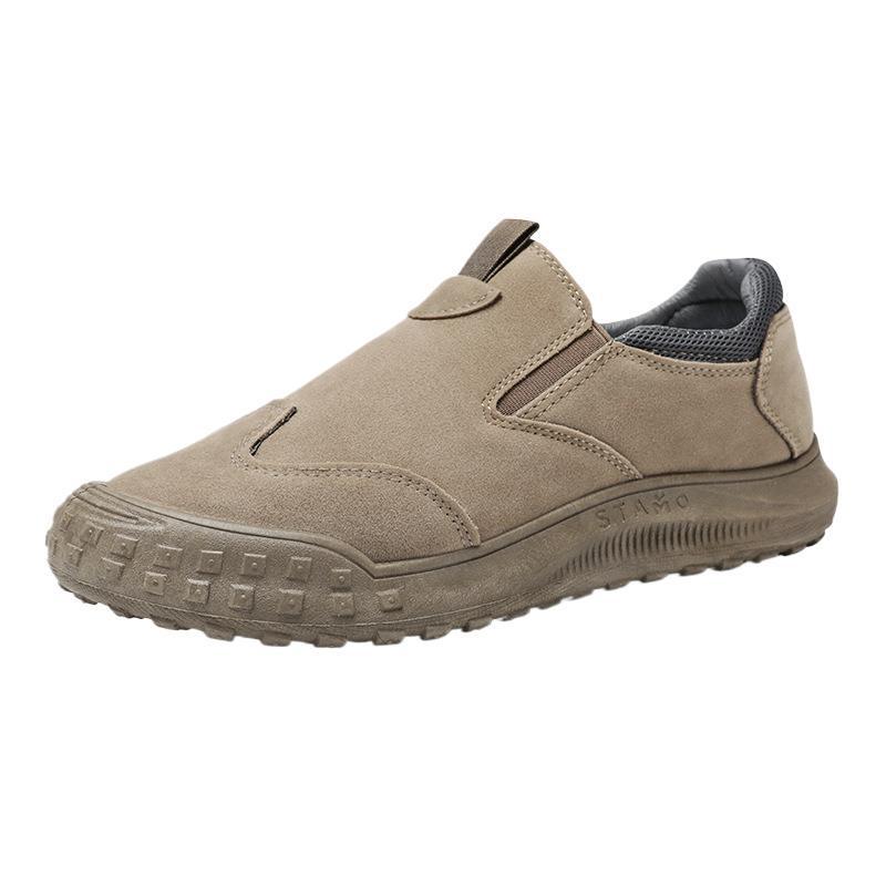 Men's Summer 2024 Waterproof Low-Top Leather Safety Boots - Non-Slip, Wear-Resistant Outdoor Casual Work Shoes