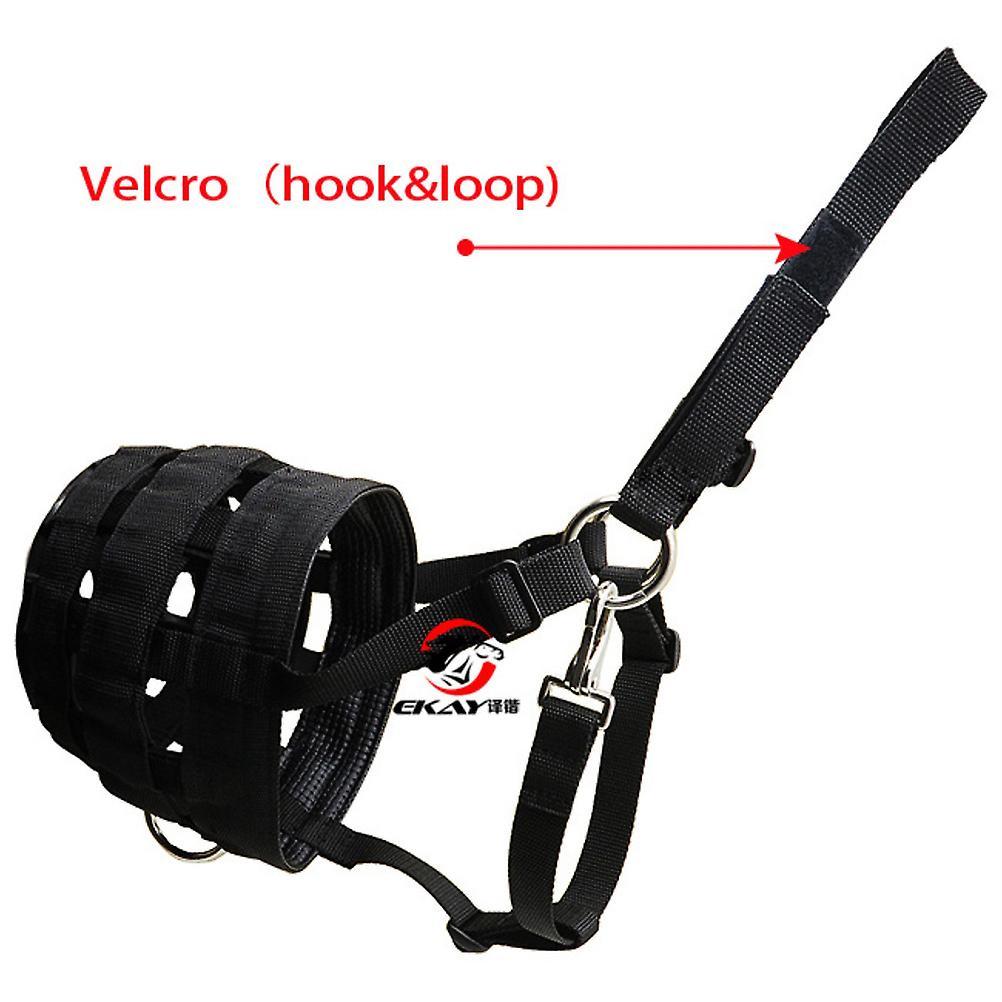 Horse Grazing Muzzle Comfort Lined Heavy Duty Waffle Nylon Equestrian Equipment with Hook and Loop Fastener Halter