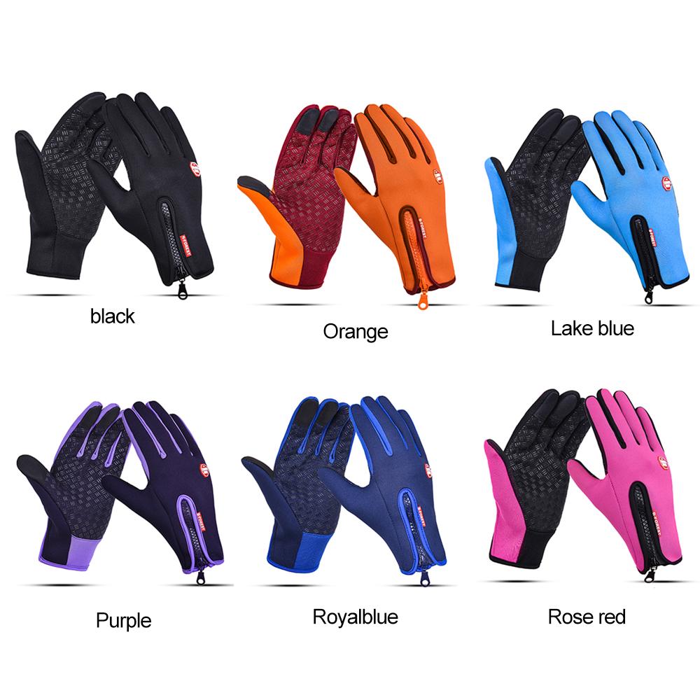 Kyncilor Glove Outdoor Winter Warm Sklisikker berøringsskjermhansker for sportssykkelkjøring