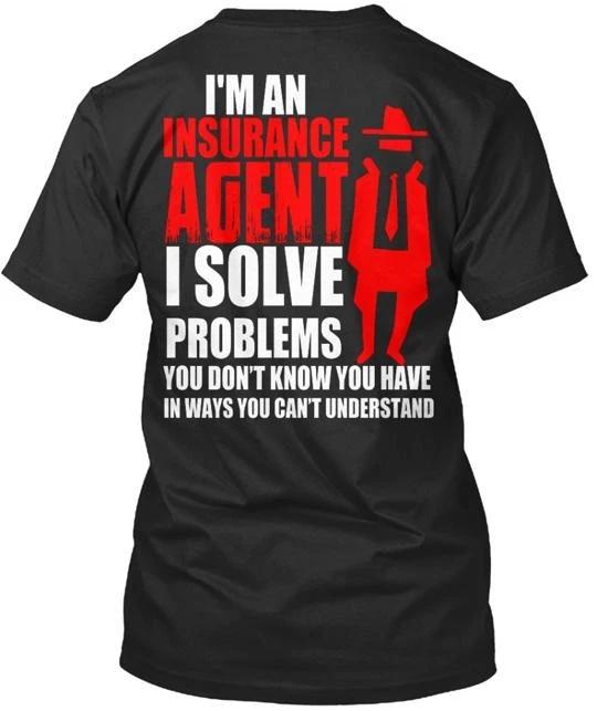 

Insurance Agent 100% Cotton T-shirt Mens Tees Top Made in the USA T-Shirt Tee Top Unisex 3XL