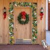9 FT Christmas Garland with Lights 50 LED Lights 8 Modes Lighted Artificial Pine Garland with Pine Cones Red Berries for Mantel Fireplace Home Decor