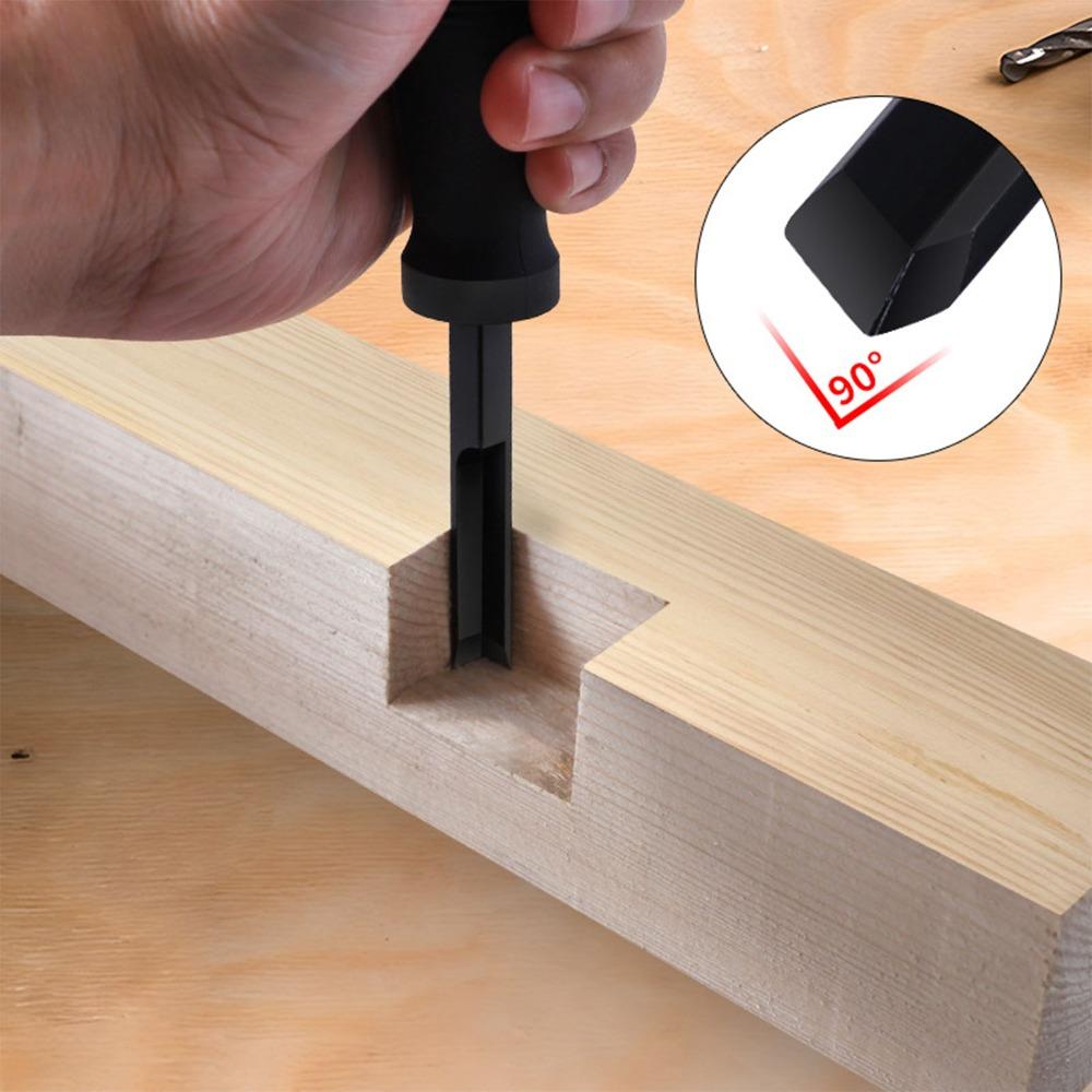 2pcs 90 Degree Angle Square Mortise Chisel Precision Cut Design Wood Chisel For Door Installation