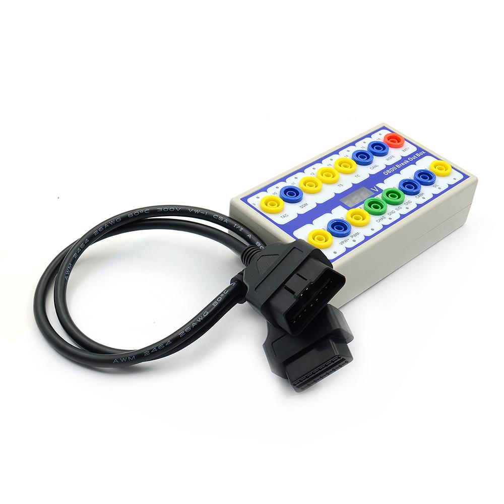 Super Auto Car OBD 2 Break Out Box OBD2 Breakout Box OBD OBDII Protocol Detector Diagnostic Connector Detector