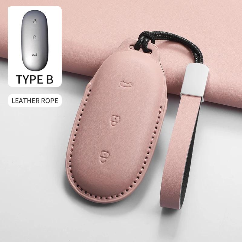 Fit For Li Xiang L9 Series L8 Series L7 Series L6 Series Smart Control Protect Case Long-lasting Auto Accessories Pu Genuine Leather Auto Key Fob