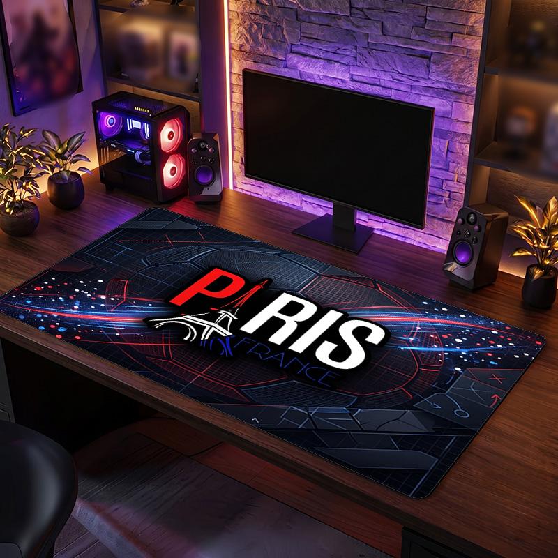 France Football Crest Mouse Pad, Extended Non Slip Rubber Desk Mat for Gaming Office Laptop Fan Gift