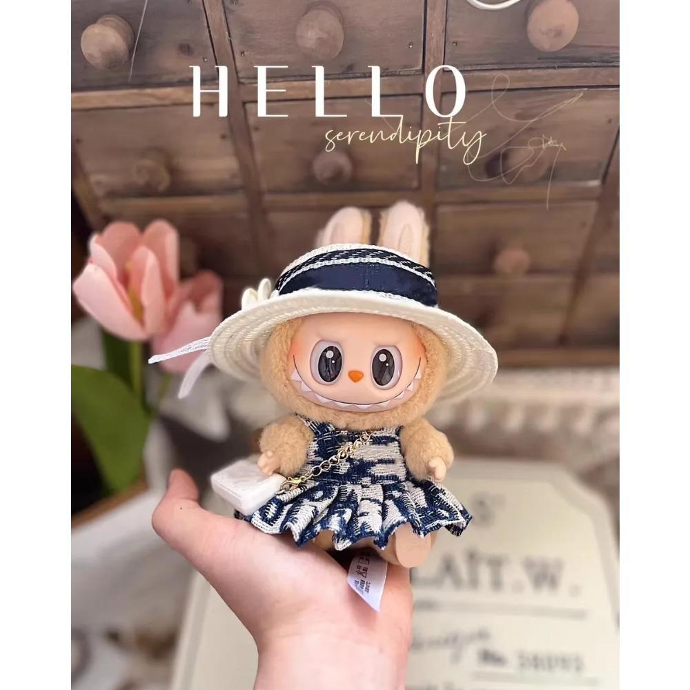 Labubu Puppenkleidungsset Mini Niedlich Fortgeschrittenes Luxusdesign Macaron 15/17cm labubu V1 V2 V3 Puppenkleidung Modedesignermarke